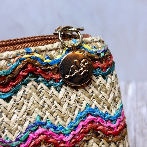 Libby Edelman Multicolor Zigzag Woven Cosmetic Bag - Picture 6 of 6